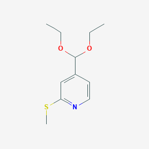 4-(Diethoxymethyl)-2-(methylsulfanyl)pyridine