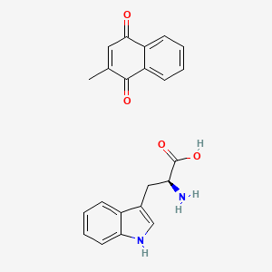 (2S)-2-amino-3-(1H-indol-3-yl)propanoic acid;2-methylnaphthalene-1,4-dione