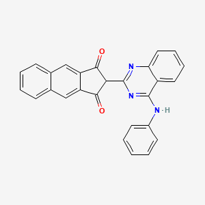 2-(4-Anilinoquinazolin-2-yl)-1H-cyclopenta[b]naphthalene-1,3(2H)-dione