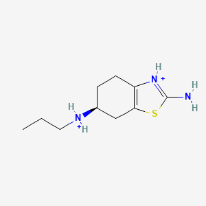 molecular formula C10H19N3S+2 B1261271 普拉克索(2+) 