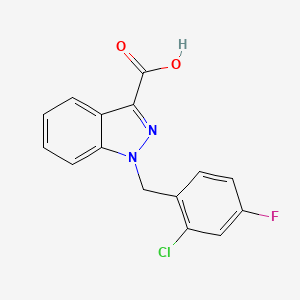 1H-Indazole-3-carboxylic acid, 1-[(2-chloro-4-fluorophenyl)methyl]-