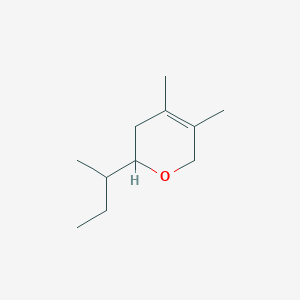 molecular formula C11H20O B12612756 2-(Butan-2-yl)-4,5-dimethyl-3,6-dihydro-2H-pyran CAS No. 648882-77-3