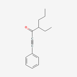 molecular formula C15H18O B12612765 4-Ethyl-1-phenylhept-1-yn-3-one CAS No. 918638-75-2