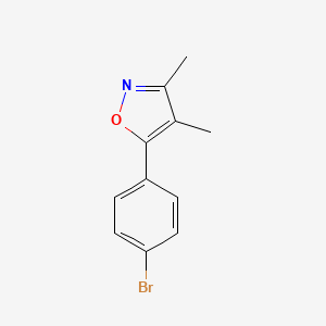 molecular formula C11H10BrNO B12612794 5-(4-Bromophenyl)-3,4-dimethyl-1,2-oxazole CAS No. 879884-50-1