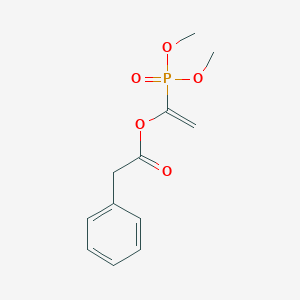 molecular formula C12H15O5P B12612829 1-(Dimethoxyphosphoryl)ethenyl phenylacetate CAS No. 916906-11-1