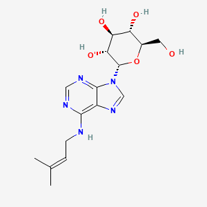 molecular formula C16H23N5O5 B1261284 异戊二烯腺嘌呤-9-N-葡萄糖苷 