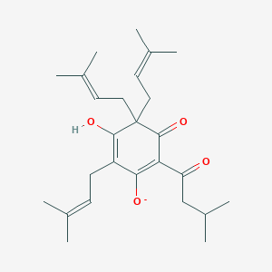 5-Hydroxy-2-(3-methylbutanoyl)-4,4,6-tris(3-methylbut-2-en-1-yl)-3-oxocyclohexa-1,5-dien-1-olate