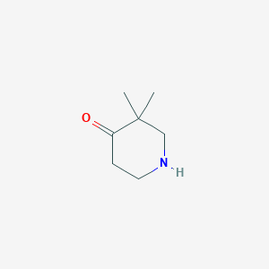 molecular formula C7H13NO B126129 3,3-Dimethylpiperidin-4-one CAS No. 150668-82-9