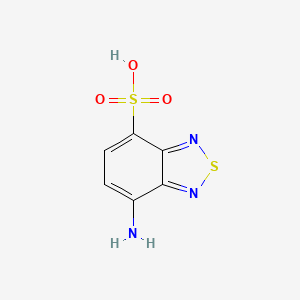 molecular formula C6H5N3O3S2 B12612920 7-Amino-2,1,3-benzothiadiazole-4-sulfonic acid CAS No. 873066-17-2