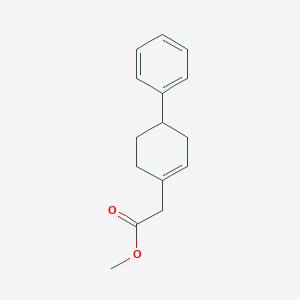 molecular formula C15H18O2 B12612932 (4-Phenyl-1-cyclohexenyl)acetic acid methyl ester CAS No. 919769-03-2