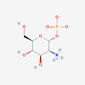 molecular formula C6H13NO8P- B1261294 2-氨基-2-脱氧-1-O-膦酰基-α-D-吡喃葡萄糖 