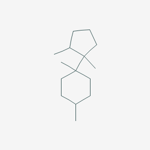 molecular formula C15H28 B12612944 1-(1,2-Dimethylcyclopentyl)-1,4-dimethylcyclohexane CAS No. 915778-37-9