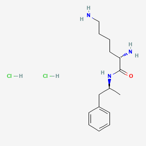 molecular formula C15H27Cl2N3O B12612955 Lisdexamphetamine Dihydrochloride 