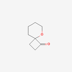 molecular formula C8H12O2 B12613026 5-Oxaspiro[3.5]nonan-1-one CAS No. 881389-74-8