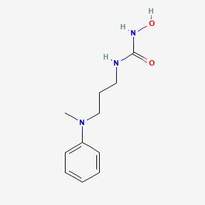 molecular formula C11H17N3O2 B12613028 N-Hydroxy-N'-{3-[methyl(phenyl)amino]propyl}urea CAS No. 919996-62-6