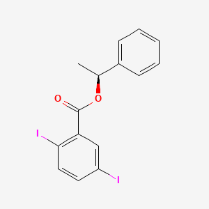 molecular formula C15H12I2O2 B12613035 (1S)-1-Phenylethyl 2,5-diiodobenzoate CAS No. 918331-05-2