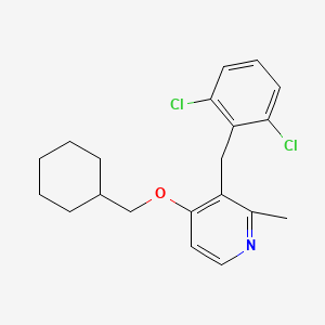 4-(Cyclohexylmethoxy)-3-[(2,6-dichlorophenyl)methyl]-2-methylpyridine