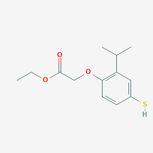 Ethyl [2-(propan-2-yl)-4-sulfanylphenoxy]acetate