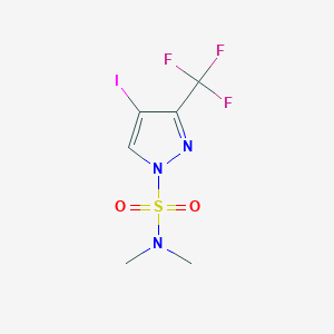 4-Iodo-N,N-dimethyl-3-(trifluoromethyl)-1H-pyrazole-1-sulfonamide