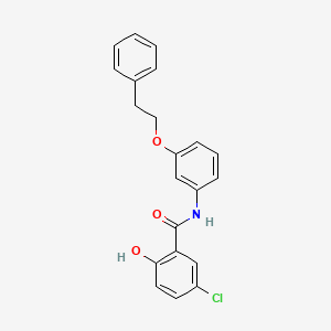 5-Chloro-2-hydroxy-N-[3-(2-phenylethoxy)phenyl]benzamide