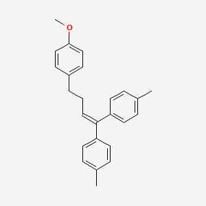 molecular formula C25H26O B12613082 4-[4,4-Bis(4-methylphenyl)-3-butenyl]anisole CAS No. 649556-34-3