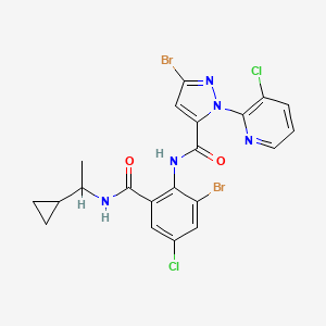 molecular formula C21H17Br2Cl2N5O2 B1261310 Cyclaniliprole CAS No. 1031756-98-5