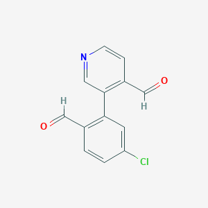 3-(5-Chloro-2-formylphenyl)isonicotinaldehyde