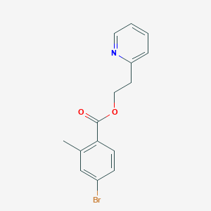 2-(Pyridin-2-yl)ethyl 4-bromo-2-methylbenzoate