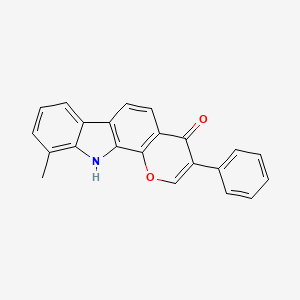 10-methyl-3-phenyl-11H-pyrano[2,3-a]carbazol-4-one