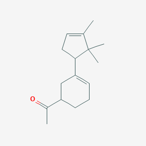 1-[3-(2,2,3-Trimethylcyclopent-3-enyl)cyclohex-3-enyl]ethanone