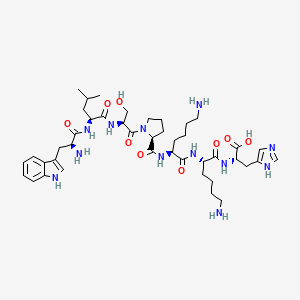 L-Tryptophyl-L-leucyl-L-seryl-L-prolyl-L-lysyl-L-lysyl-L-histidine