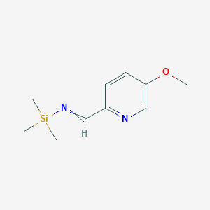 1-(5-Methoxypyridin-2-yl)-N-(trimethylsilyl)methanimine