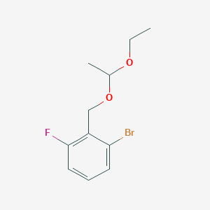 1-Bromo-2-[(1-ethoxyethoxy)methyl]-3-fluorobenzene