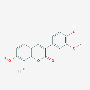 3-(3,4-Dimethoxyphenyl)-7,8-dihydroxy-2H-1-benzopyran-2-one