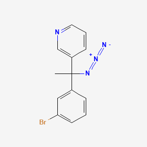 3-[1-Azido-1-(3-bromophenyl)ethyl]pyridine