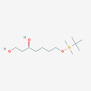 (3R)-7-{[tert-Butyl(dimethyl)silyl]oxy}heptane-1,3-diol