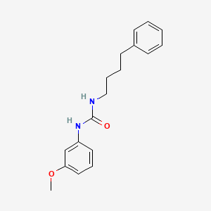 molecular formula C18H22N2O2 B1261364 1-(3-甲氧苯基)-3-(4-苯基丁基)脲 