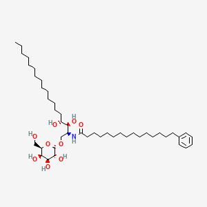 1-O-(alpha-D-galactopyranosyl)-N-(15-phenylpentadecanoyl)phytosphingosine