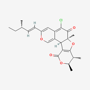 molecular formula C23H25ClO5 B1261374 毛壳霉素 F 