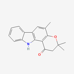 molecular formula C18H17NO2 B1261375 Euchrestifoline 