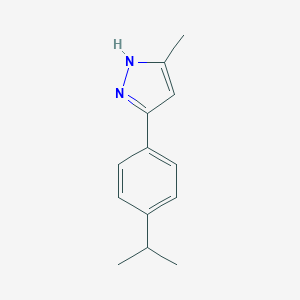 molecular formula C13H16N2 B126138 5-Methyl-3-[4-(propan-2-yl)phenyl]-1H-pyrazole CAS No. 1035092-07-9
