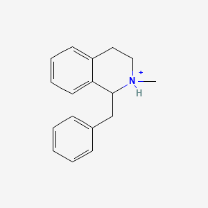 molecular formula C17H20N+ B1261381 1-苄基-2-甲基-1,2,3,4-四氢异喹啉鎓 