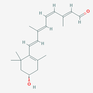 molecular formula C20H28O2 B1261384 (3S)-11-顺式-3-羟基视黄醛 