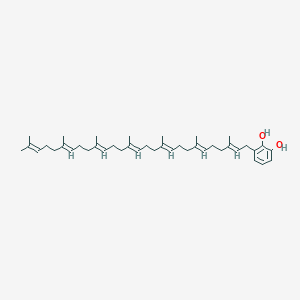 molecular formula C41H62O2 B1261388 3-(全反-七异戊烯基)苯-1,2-二醇 