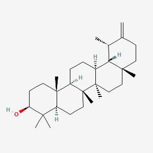 molecular formula C30H50O B1261395 (3S,4aR,6aS,6aR,6bR,8aR,12S,12aS,14aR,14bR)-4,4,6a,6b,8a,12,14b-七甲基-11-亚甲基-1,2,3,4a,5,6,6a,7,8,9,10,12,12a,13,14,14a-十六氢苊-3-醇 