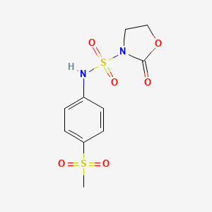 N-[4-(Methanesulfonyl)phenyl]-2-oxo-1,3-oxazolidine-3-sulfonamide