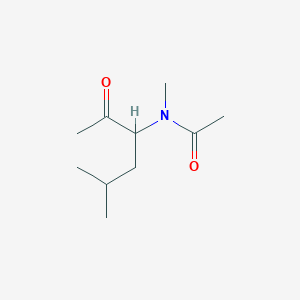 N-Methyl-N-(5-methyl-2-oxo-3-hexanyl)acetamide