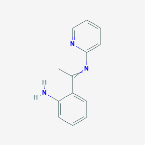 2-[N-(Pyridin-2-yl)ethanimidoyl]aniline