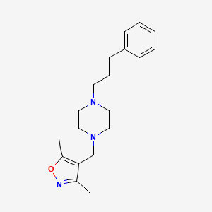 1-[(3,5-Dimethyl-1,2-oxazol-4-yl)methyl]-4-(3-phenylpropyl)piperazine