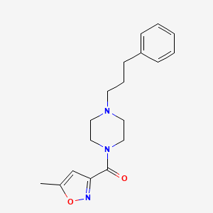 (5-Methyl-1,2-oxazol-3-yl)[4-(3-phenylpropyl)piperazin-1-yl]methanone